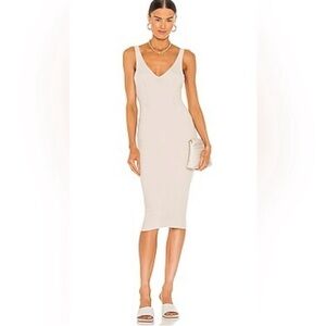 REVOLVE One Grey Day Cream Dress